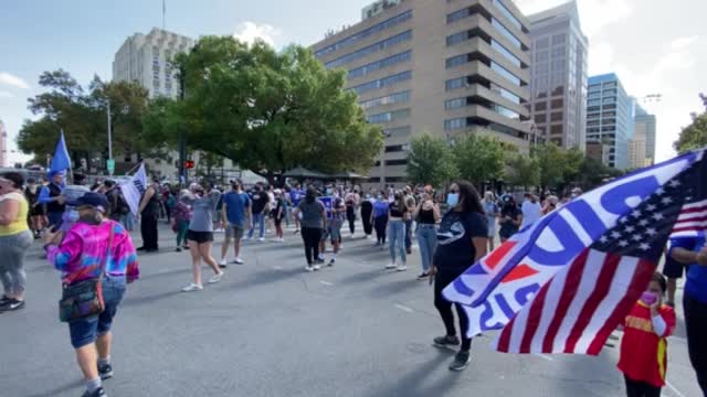 STOP THE STEAL Biden and Trump Supporters Collide.