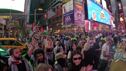 Protest in NYC: "Defend Palestine and Lebanon." + 300 DAYS OF GENOCIDE (10/7/2023 - 8/1/2024).