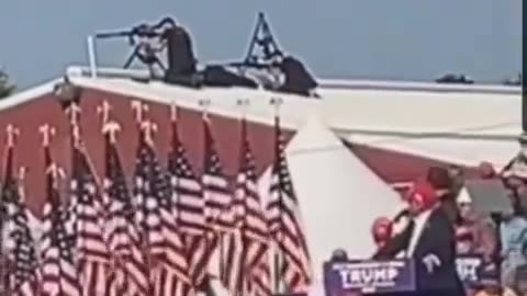 🚨 #BREAKING: Video shows Secret Service snipers ENGAGING with the Trump Shooter