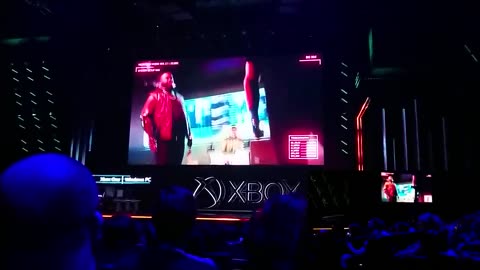 Crowd Reaction to Cyberpunk 2077 Release Date & Keanu Reeves Breathtaking | Xbox LAST EVER E3 2019