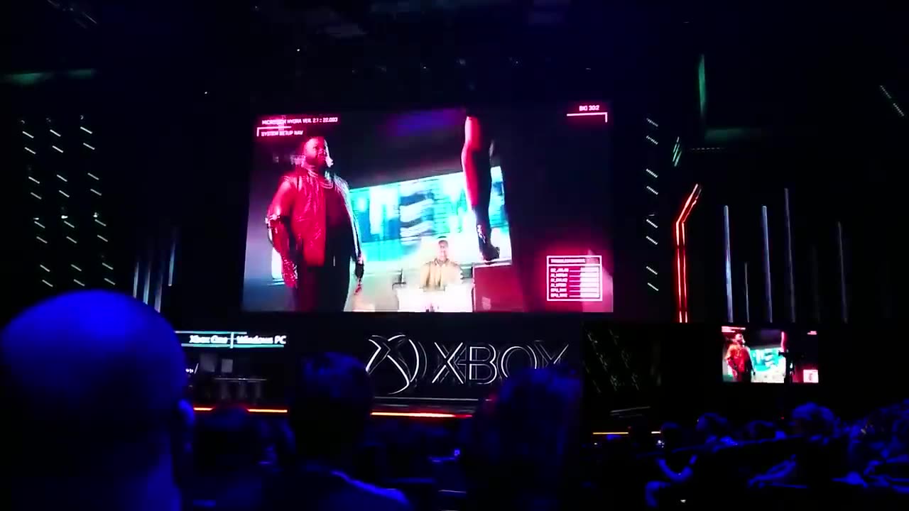 Crowd Reaction to Cyberpunk 2077 Release Date & Keanu Reeves Breathtaking | Xbox LAST EVER E3 2019