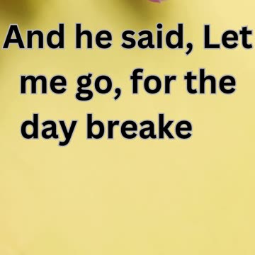 "Jacob's Struggle and Victory." Genesis 32:26.