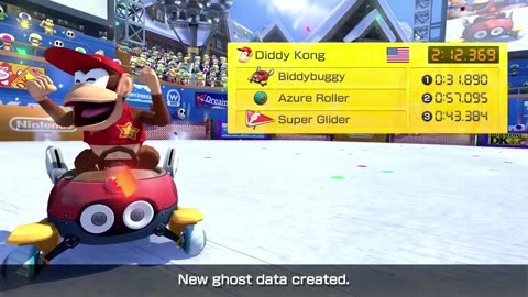 Mario Kart 8 Deluxe Mout Wario Time Trial 2:12.369