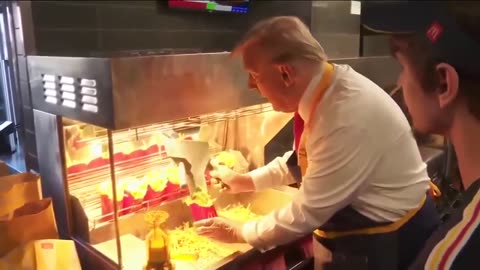 A perfectly executed order of fries from President Trump. 🔥