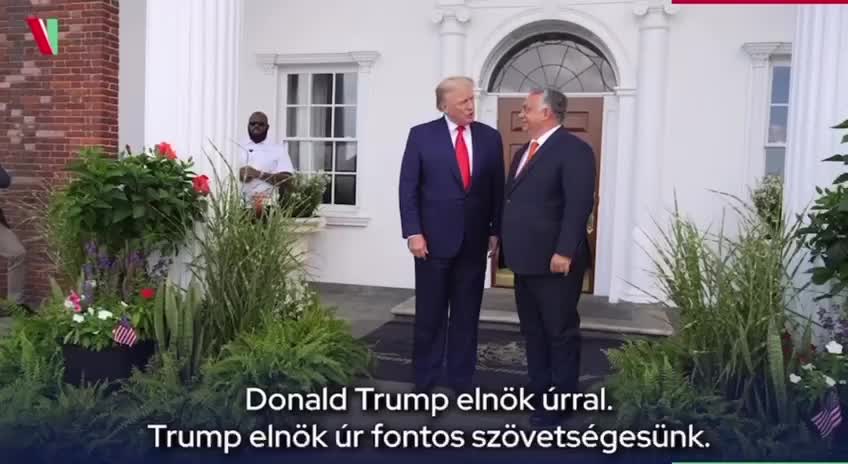 Prime Minister of Hungary Viktor Orbán shared videos of his meeting with DJT on Tuesday.