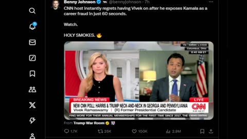 Vivek Tells Truth About Kamala Harris On CNN