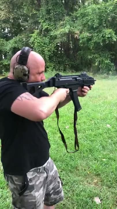 CZ Scorpion With A Binary Trigger 9mm