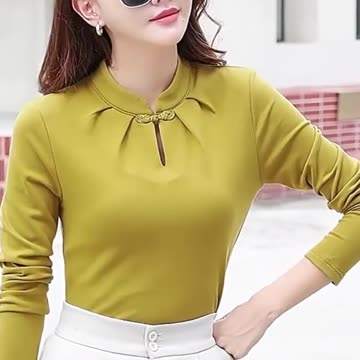 Long sleeved Ladies T-shirt Spring and Autumn