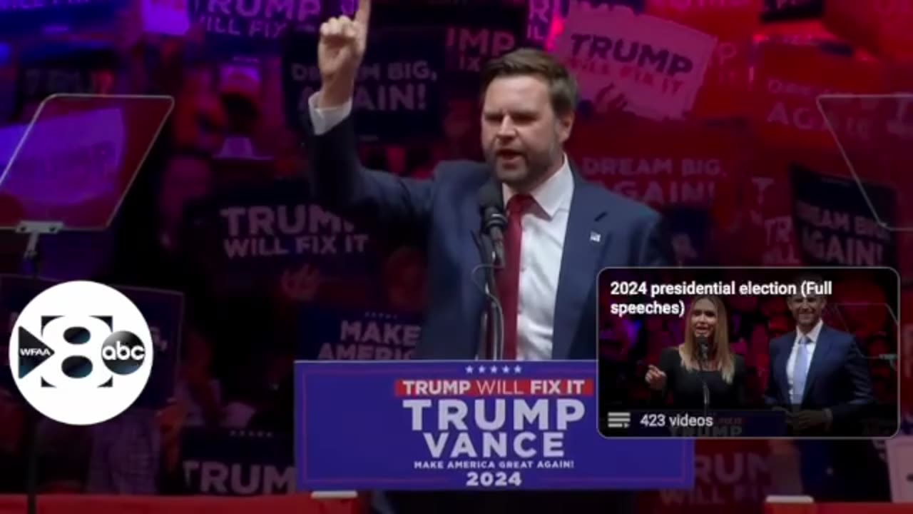 JD VANCE Speaks Before Packed MAGA SQUARE GARDEN (MSG) Trump Rally Audience