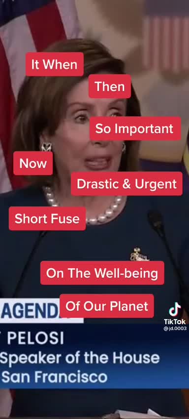 Nancy Pelosi WHEN TALKING POINTS BECOME CONFUSING
