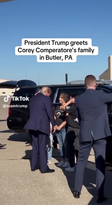 AMAZING: Trump Meets With The Family Of Corey Comperatore In Butler, PA