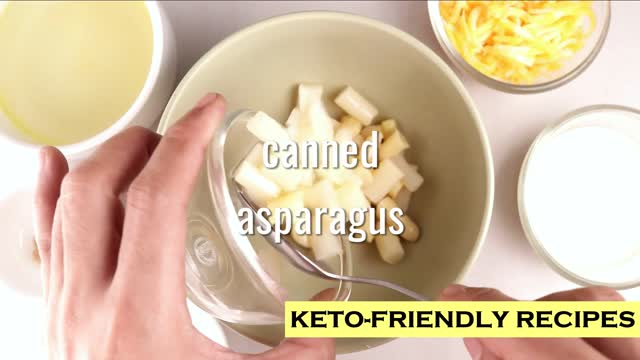 Keto Microwave Asparagus and Cheese Soup