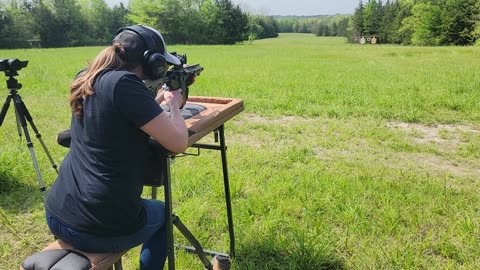 A mom shooting 6.5 Grendel 12" at 200 yards