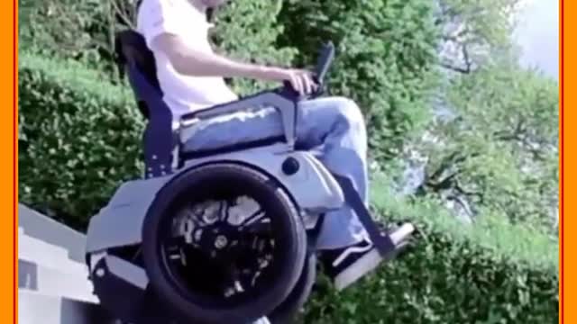 wheelchair climbing stairs