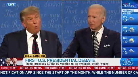 "Trump" Lashes Out Biden during Live debate Session