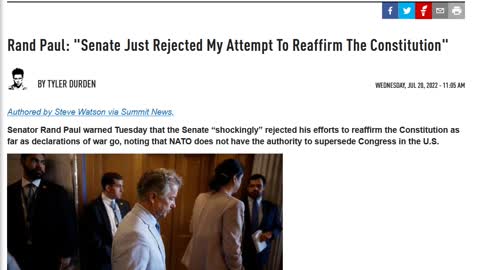 US Senate Says To Hell With the US Constitution