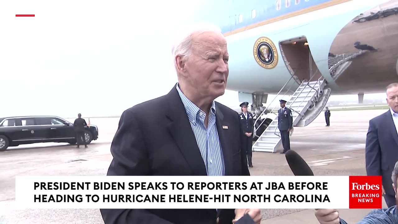 WATCH- Biden Speaks To Reporters About Dockworker Strike, Iran Attack On Israel