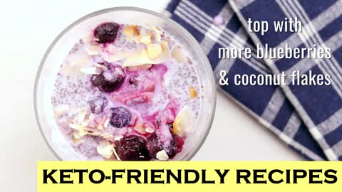 Keto Blueberry Pudding