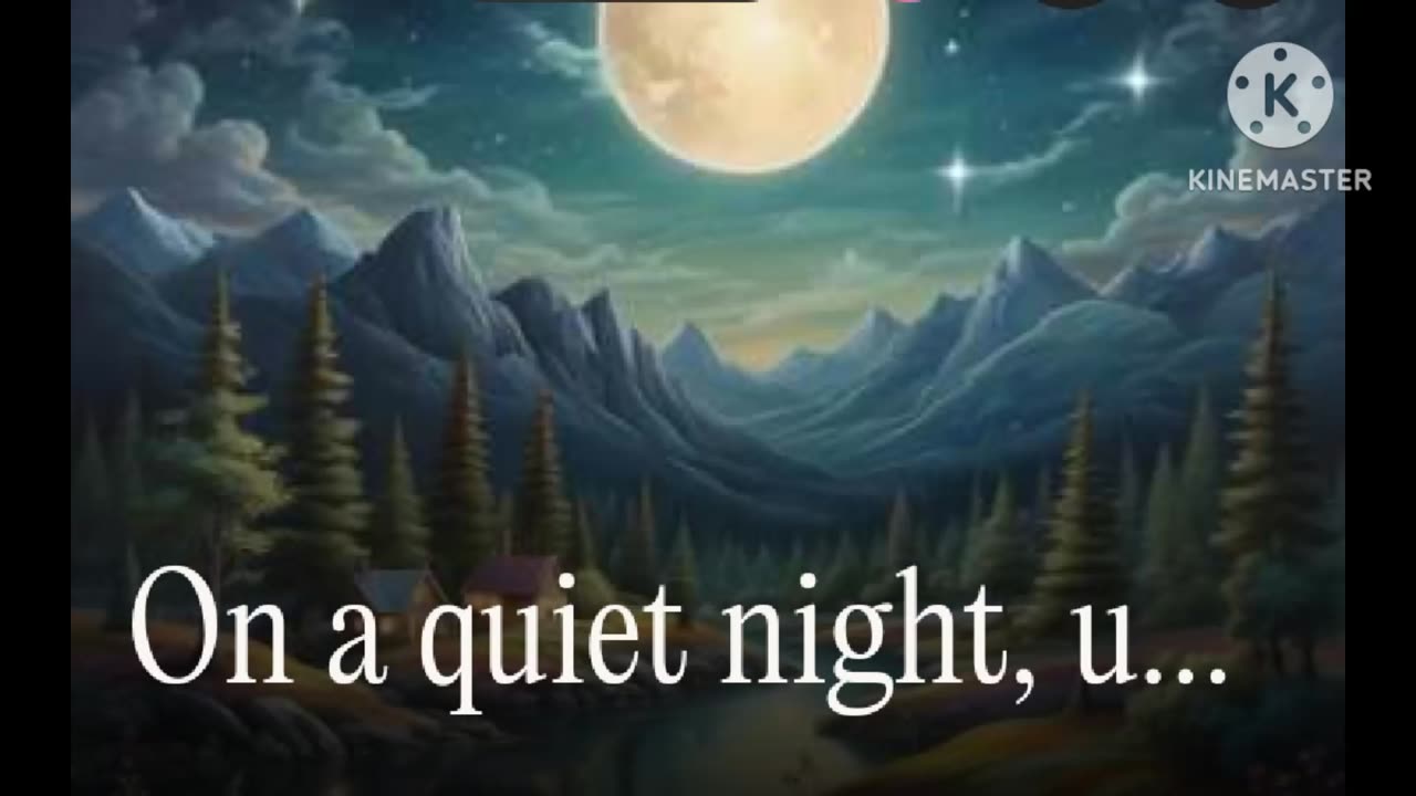 song On a quiet night, under the moon's glow