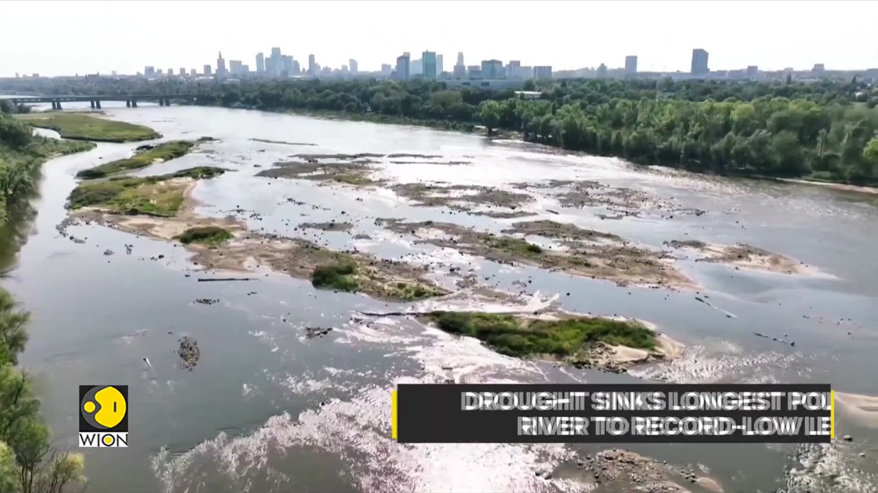 Vistula River hits all-time low in Warsaw amid heatwave | WION Climate Tracker