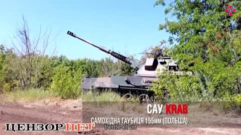 Zaluzhnyi showed the work of Polish self-propelled guns Krab on the frontline