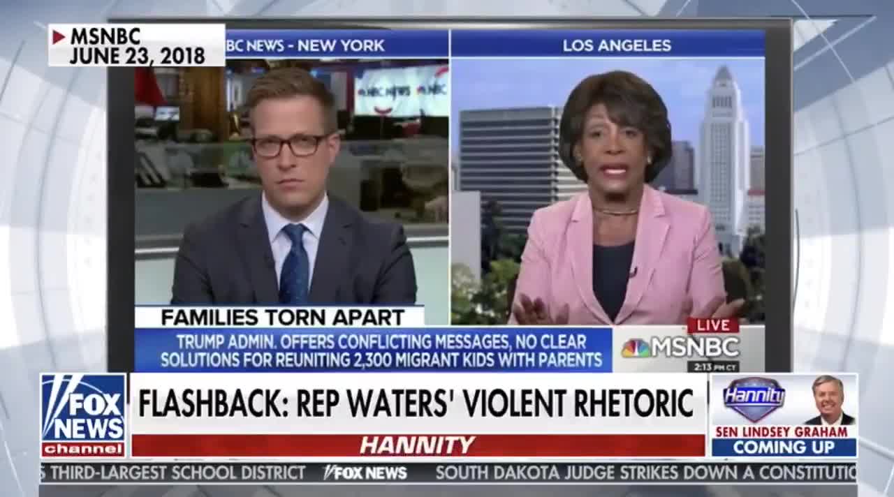 Maxine Waters inciting a riot