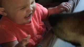 baby howls like a wolf