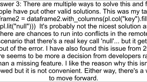 Can I make a left join in Python Polars with a column that has null values