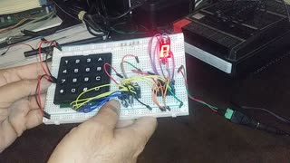 Keypad to 7 Segment Display