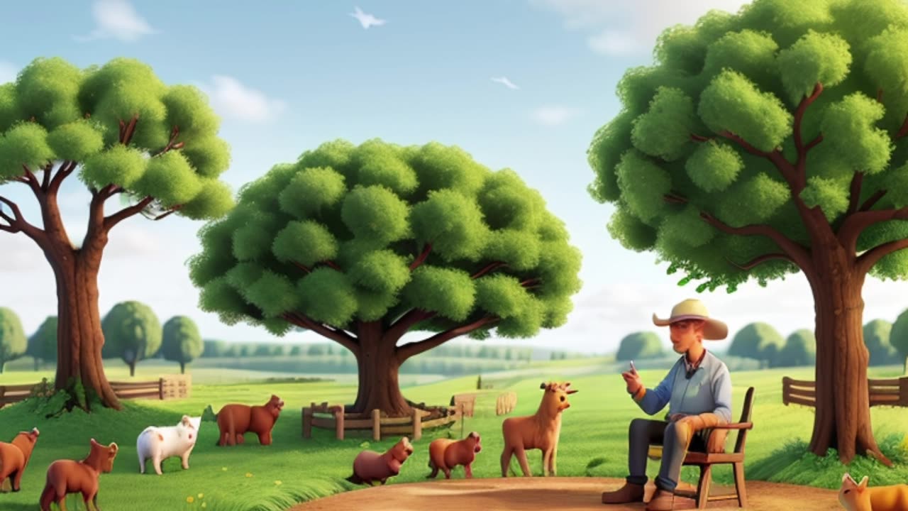 The story of a farmer and trees of apple. | Farmer and Apple trees