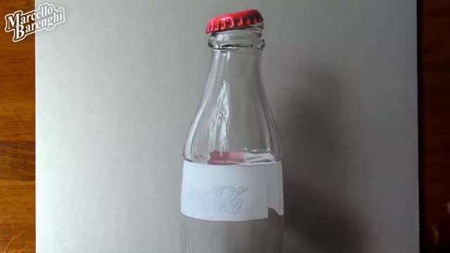 Draw The Reflection Shape Of An Empty bottle