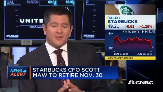 Starbucks CFO Scott Maw to retire November 30th