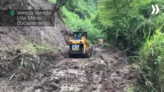 En video quedaron registradas las emergencias tras el aguacero de este lunes en Santander