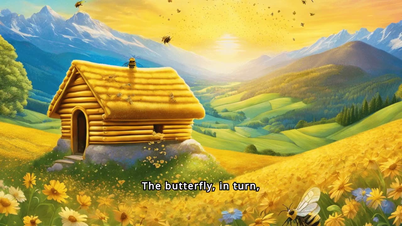 Butterfly and the bees