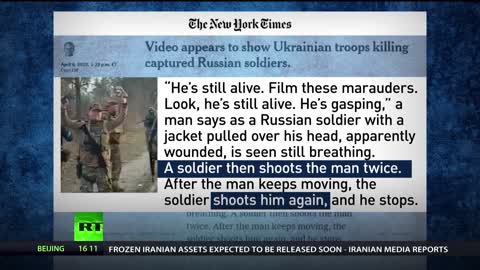 "Un tentativo fallito di sembrare obiettivi" I media USA hanno iniziato a riferire ora sulle accuse dei crimini di guerra commessi dai nazisti ucraini,le cui affermazioni sono state ignorante dai media in precedenza