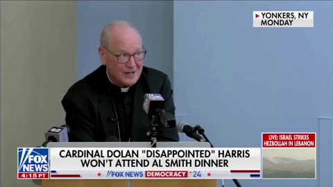 MUST WATCH: Cardinal Dolan mocks Kamala Harris for skipping the Al Smith Dinner