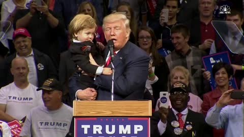 Donald Trump To Baby Look-A-Like Baby- 'You Are Much Too Good Looking'