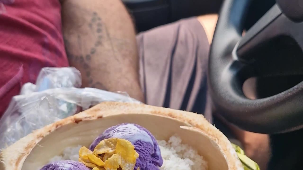 Sweet Delights: Halo-Halo in a Buko Shell! 🍧🥥✨