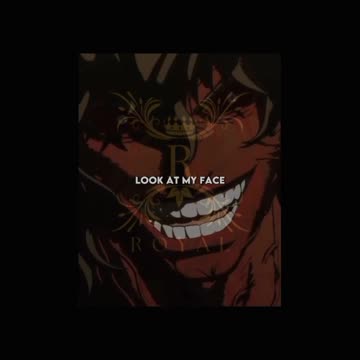 look at my face. do you see any fear?