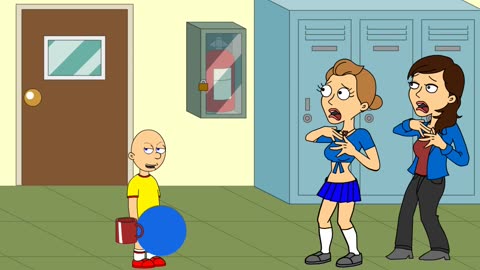 Caillou goes to school enlarged