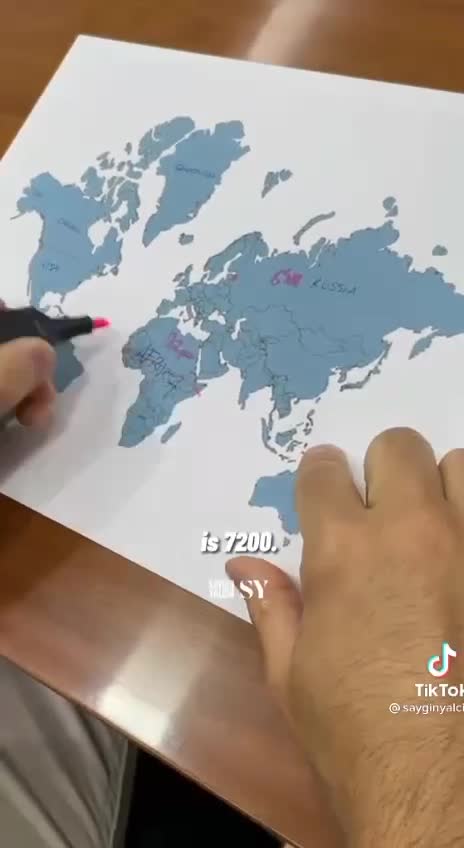 The world map is totally wrong