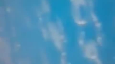 NASA live feed shows multiple UFOs