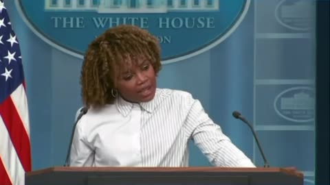 If the media ever asks WH Press Secretary Karine Jean-Pierre a question about the US economy