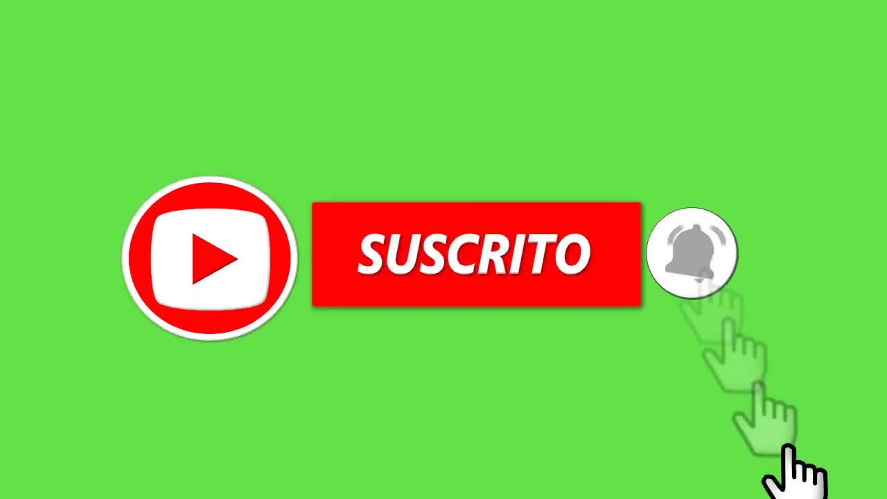 suscribete, pantalla verde para videos