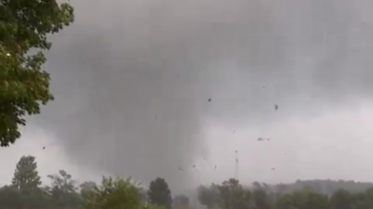 Tornado on the ground southeast of LaGrange, Indiana