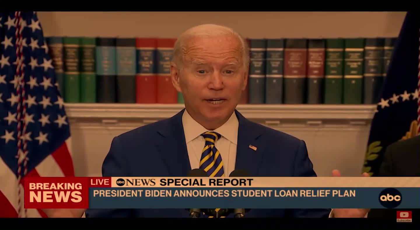 Joe Biden Student Loans/Debt Speech - MANY TIMES OVER