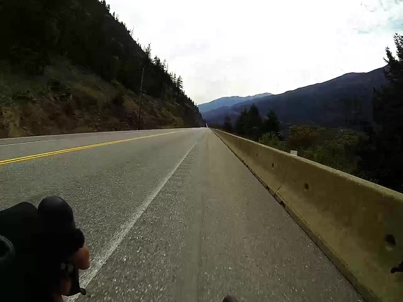 Jackass Mountain Descent - 80km/h for 7km