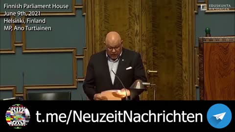 Warnung im Finnischen Parlament
