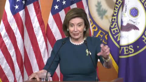 Nancy Pelosi praises the scaled-back Build Back Better plan.