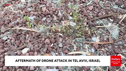 JUST IN- Tel Aviv Deals With Aftermath Of Drone Attack On Israel